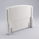 Ver imagem 6 de Cabeceira para Cama Box Casal Padrão Shae 140cm Estofada com Frame Bouclê Branco - Desk Design