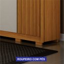 Ver imagem 5 de Guarda Roupa Casal 6 Portas 6 Gavetas Firenze - Arbo Design