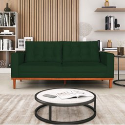 Sofá 2 Lugares Dubai Suede - Amarena Móveis Sofá 2 Lugares Sofás Verde - 2