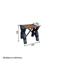 Banqueta 45 Cm Ipê - 2