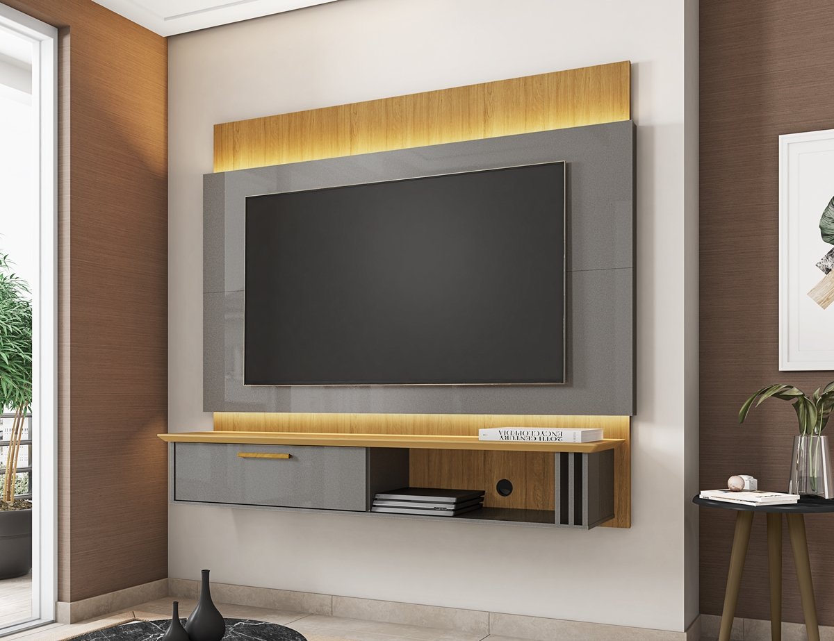 Painel Paris Titanium/Cinamomo – Bechara Móveis - 2