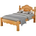 Ver imagem 4 de Cama Casal em Madeira Maciça Torneada 140cm Adreas B07 Mel - Lyam Decor