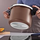 Ver imagem 5 de Panela de Pressão Arizona Antiaderente 4,5l Indução Tramontina Cor:marrom