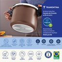 Ver imagem 3 de Panela de Pressão Arizona Antiaderente 4,5l Indução Tramontina Cor:marrom