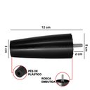 Ver imagem 3 de Pé Cama Box 12cm com Rosca Kit 14 Plástico Preto A12 - D’Rossi