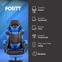 Ver imagem 2 de Cadeira Gamer Fortt Xiamen Azul - Cgf022-a