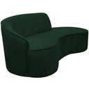 Ver imagem 2 de Sofá Curvo 02 Lugares 150cm Eron Braço Direito Veludo Verde - Nexta Casa