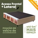 Ver imagem 3 de Cama Box Baú Base Sider Casal Bege + Colchão Umaflex Fit Firm D33 Altura 17cm - Orthocamas
