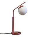 Ver imagem 5 de Abajur de Mesa Inclinado Interruptor Globo Vidro 12cm Lampada Branco Quente Decoração Casa