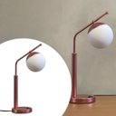 Ver imagem 2 de Abajur de Mesa Inclinado Interruptor Globo Vidro 12cm Lampada Branco Quente Decoração Casa