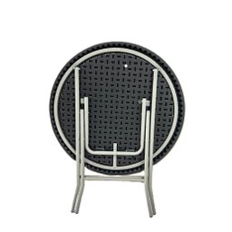Mesa Cor Preta Dobrável Redonda Vghome 80cm - 3