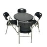 Mesa Cor Preta Dobrável Redonda Vghome 80cm - 6