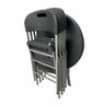 Mesa Cor Preta Dobrável Redonda Vghome 80cm - 7