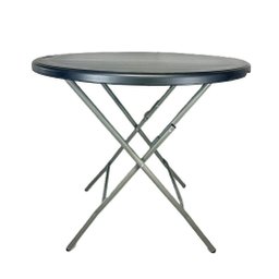 Mesa Cor Preta Dobrável Redonda Vghome 80cm - 2
