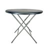 Mesa Cor Preta Dobrável Redonda Vghome 80cm - 2