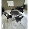 Mesa Cor Preta Dobrável Redonda Vghome 80cm - 8