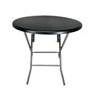 Ver imagem 1 de Mesa Cor Preta Dobrável Redonda Vghome 80cm
