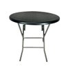 Mesa Cor Preta Dobrável Redonda Vghome 80cm - 1