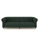Ver imagem 6 de Conjunto de Sofá Sala de Estar Stanford Chesterfield 2 e 3 Lugares 180cm/260cm Pés Madeira Couro Ver