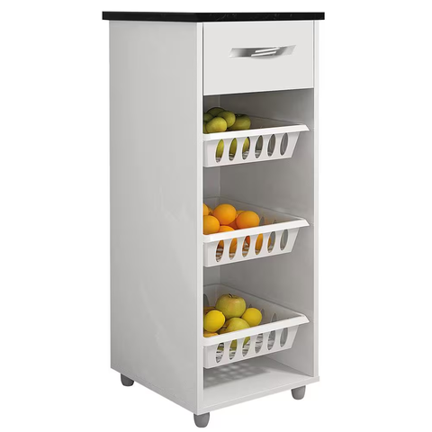 Fruteira Chf Móveis Mini Croácia Flex com 1 Gaveta