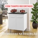 Ver imagem 5 de Balcão Cooktop 4 Bocas Jade 75cm 2 Portas Pés com Regulagem Cor:branco;tamanho:4 Bocas