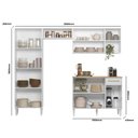 Ver imagem 3 de Cozinha Compacta Completa Mariah 9 Portas Nicioli