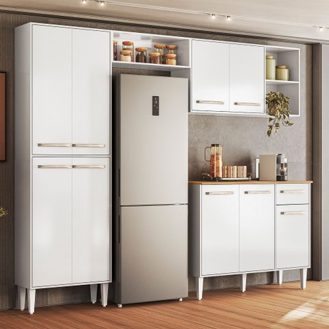 Cozinha Compacta Completa Mariah 9 Portas Nicioli