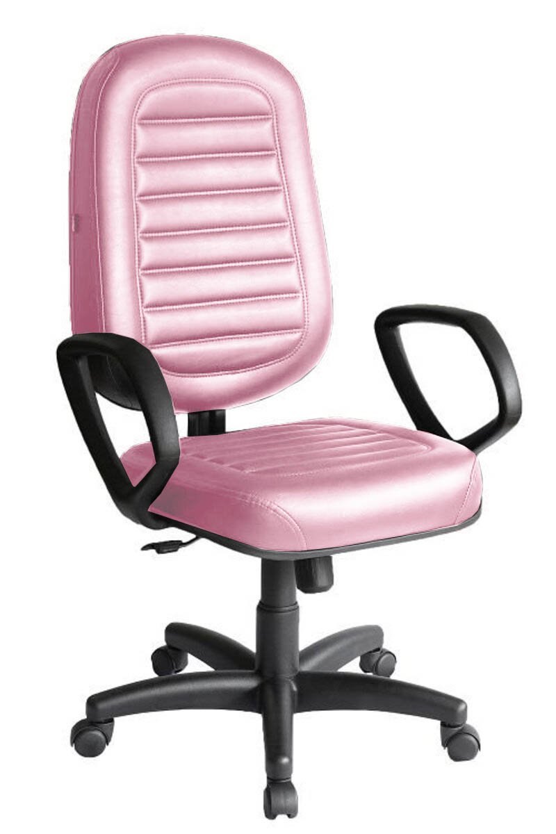 Cadeira Presidente para Escritório Linha Blenda Rosa - 1