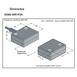 Sensor Magnético de Segurança Weg Ssm5-30r1p2a Nr12 - 3