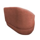 Ver imagem 5 de Namoradeira Decorativa Beatriz Orgânica Bouclé Terracota