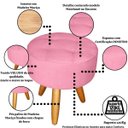 Ver imagem 7 de Jogo Conforto 1 Namoradeira 2 Poltronas com 1 Puff Resistente para Sala de Estar Luxo Recepção