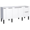 Ver imagem 2 de Gabinete em Madeira Cisne Branco para Pias de 1,80 Metro com 4 Portas e 2 Gavetas - P100389 - Cozima
