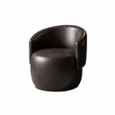 Ver imagem 3 de Poltrona Decorativa Sala Estar Orgânica Beatriz Corino Marrom - Montanaris Decor