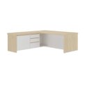 Ver imagem 5 de Mesa Diretor em L com Luz de LED Elegante 3 Gavetas 2 Portas Tamburato Supreme