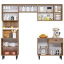 Ver imagem 2 de Cozinha Compacta Pepper Nicioli - Carvalho Rústico/off White Cristal