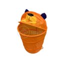 Ver imagem 4 de Kit 5 Cestos de Roupas Organizador Brinquedos Dobrável Animais Bichinhos Infantil Multiuso - Ursinho