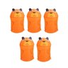 Kit 5 Cestos de Roupas Organizador Brinquedos Dobrável Animais Bichinhos Infantil Multiuso - Ursinho - 1