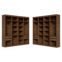 Ver imagem 5 de Guarda-Roupa Closet de Canto 522 cm 8 Gavetas Rustic Venus Madesa