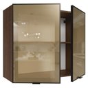 Ver imagem 7 de Armário Aéreo de Cozinha G258007KPRRF 80cm 2 Portas Vidro Reflecta Bronze Rustic-Preto Madesa