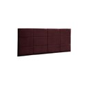 Ver imagem 1 de Cabeceira Painel Raissa 100 cm Suede Marsala