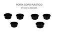 Ver imagem 3 de Kit de 6 Suportes Porta Copo de Plastico para Braco de Sofa
