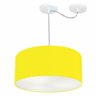 Lustre Cilindrico com Desvio de Centro MD-4147 Cupula Tec 50X25 Amarelo - 1