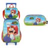 Mochila Carrinho Super Mario + Lancheira + Estojo Luxcel cor:azul - 1