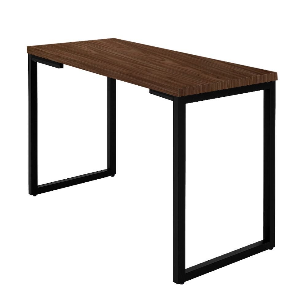 Mesa Industrial Freijó 90cm X 50cm Base Metálica Preta - Belliv Decor - 1