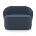 Ver imagem 7 de Sofá Namoradeira e Poltrona Orgânica para Sala Malu Suede Azul Marinho M11 - D’Rossi