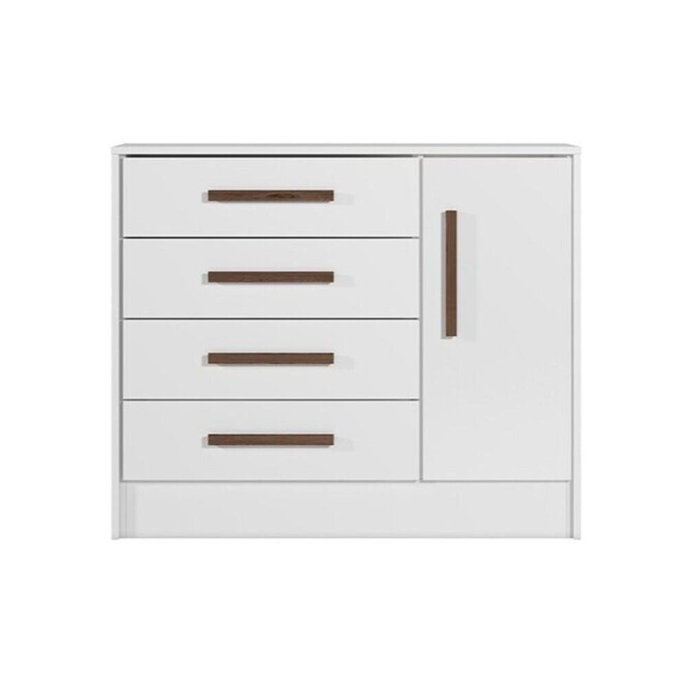 Cômoda Infantil 1 Porta 4 Gavetas Multimóveis CR40050 Branco - 5