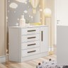 Cômoda Infantil 1 Porta 4 Gavetas Multimóveis CR40050 Branco - 2