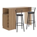 Ver imagem 2 de Kit Bancada Gourmet Multiuso para Cozinha com 2 Banquetas Alta