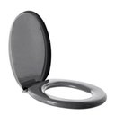 Ver imagem 2 de Assento Sanitário Almofadado Universal Cinza Escuro Astra
