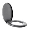 Assento Sanitário Almofadado Universal Cinza Escuro Astra - 2